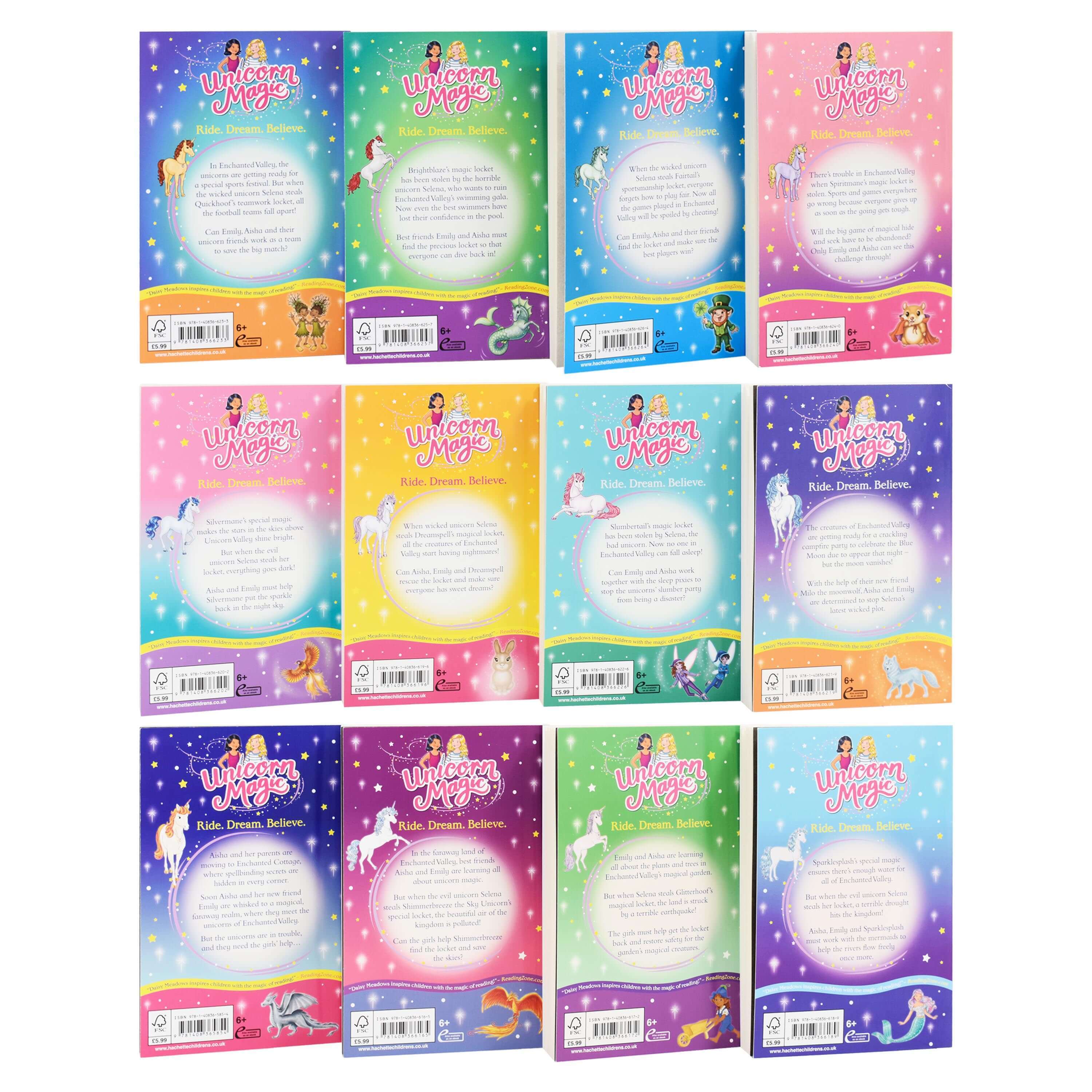 Unicorn Magic Enchanted Valley 12 Books Collection Set By Daisy Meadows - Ages 5-7 - Paperback