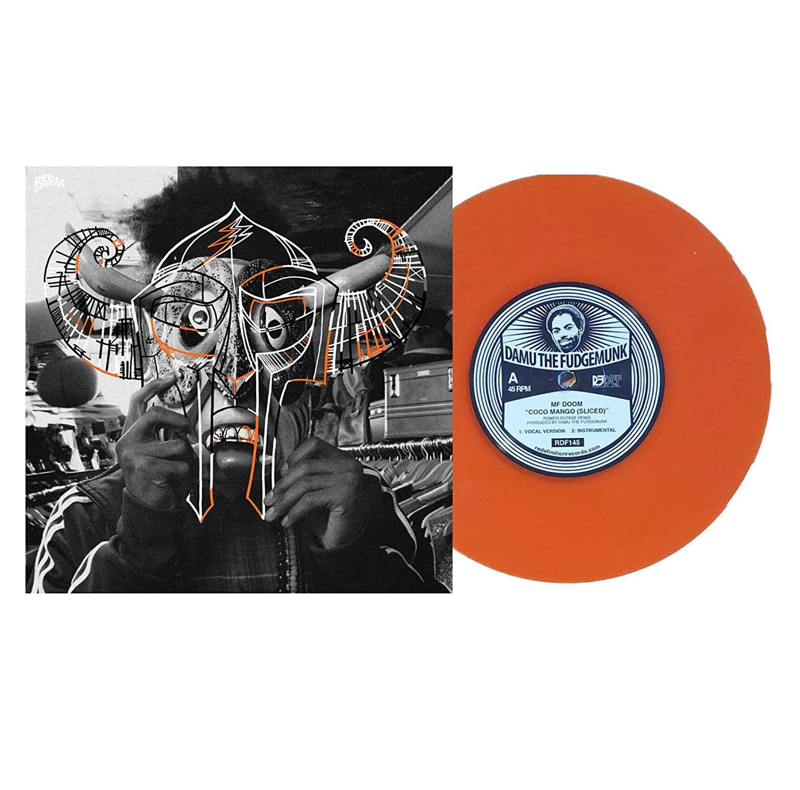 MF Doom - Coco Mango Exclusive Limited Edition Orange Colored 7