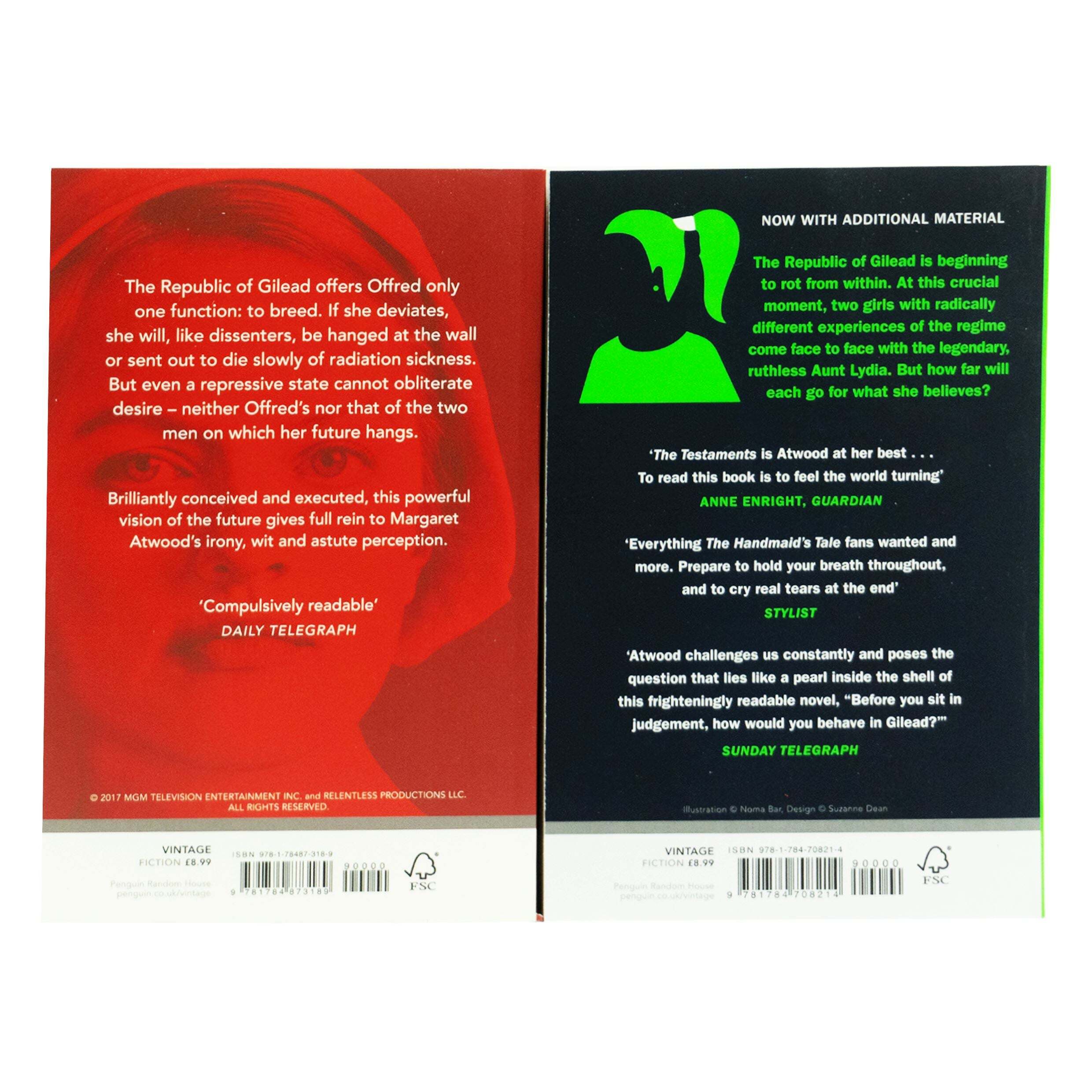 The Handmaid's Tale Series By Margaret Atwood 2 Books Collection Set - Fiction - Paperback