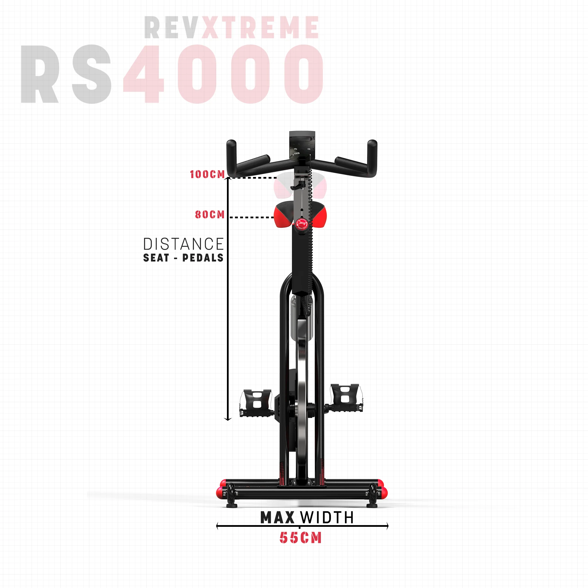 RevXtreme VenomX Indoor Cardio Spin Bike (With screen)
