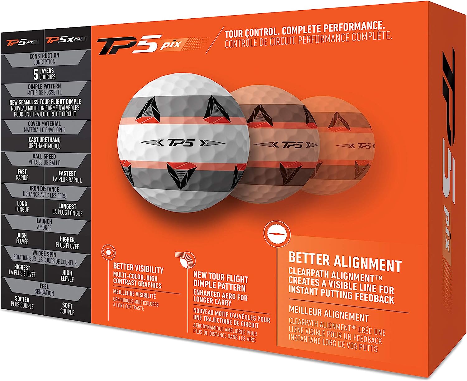 TP5 Golf Ball(12 Dozen Total 60)