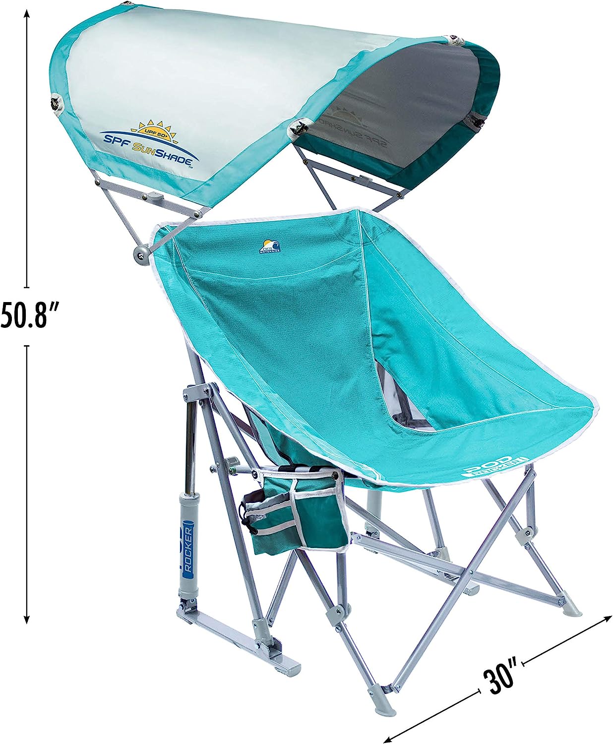 Outdoor Freestyle Rocker Portable Rocking Chair & Outdoor Camping Chair, ergonomic Nylon, Indigo Blue