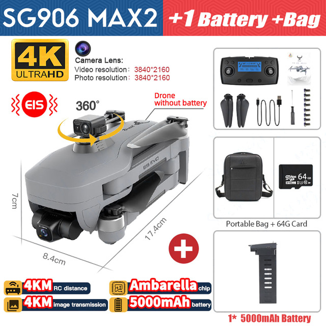 🔥Hot Sale Now🔥 New SG906 MAX2 4K remote control professional drone 5G WiFi GPS