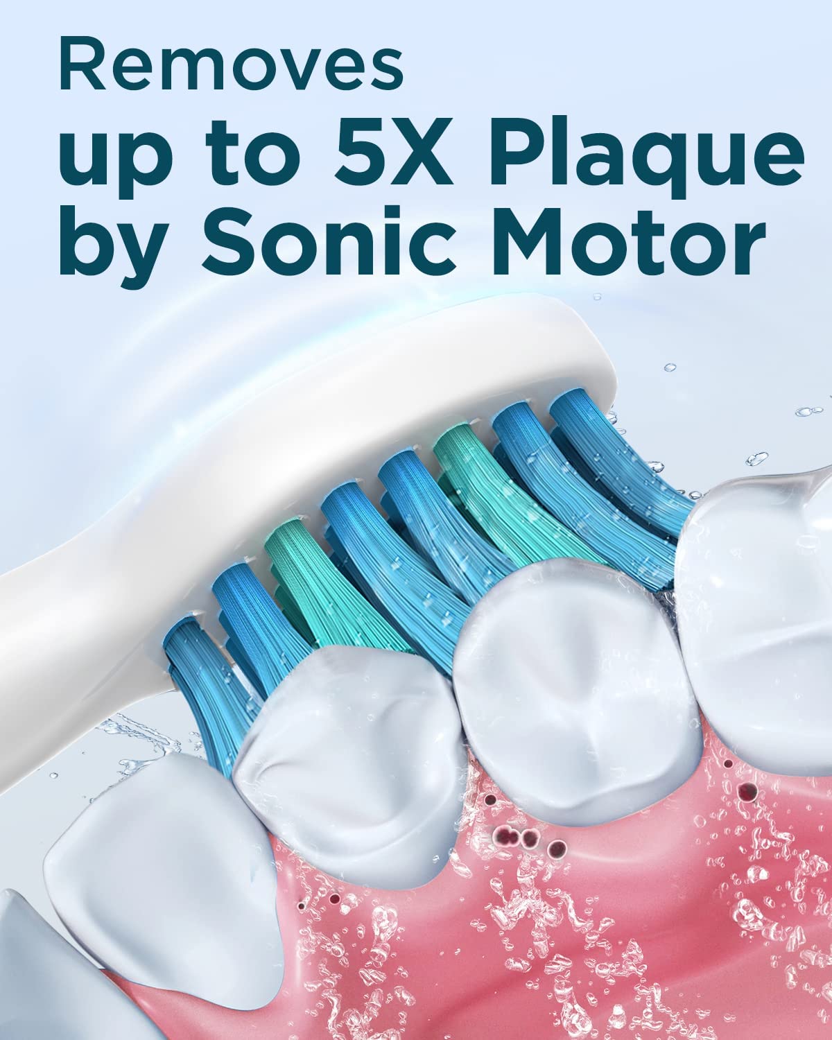 Sonic Electric Toothbrush for Adults - Rechargeable Electric Toothbrushes with 8 Brush Heads, & Travel Case,Teeth Whitening , Power Electric Toothbrush with Holder, Once Charge for 120 Days - H8 Pink