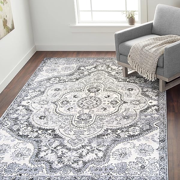 Rugshop Vintage Distressed Bohemian Area 5' x 7' Multi 5' x 7' Multi Color