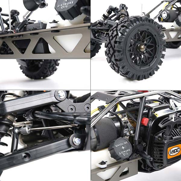 Rovan Baha320 Gas BAJA Buggy 1/5 Scale 32CC Gas Truck READY-TO-RUN - Black