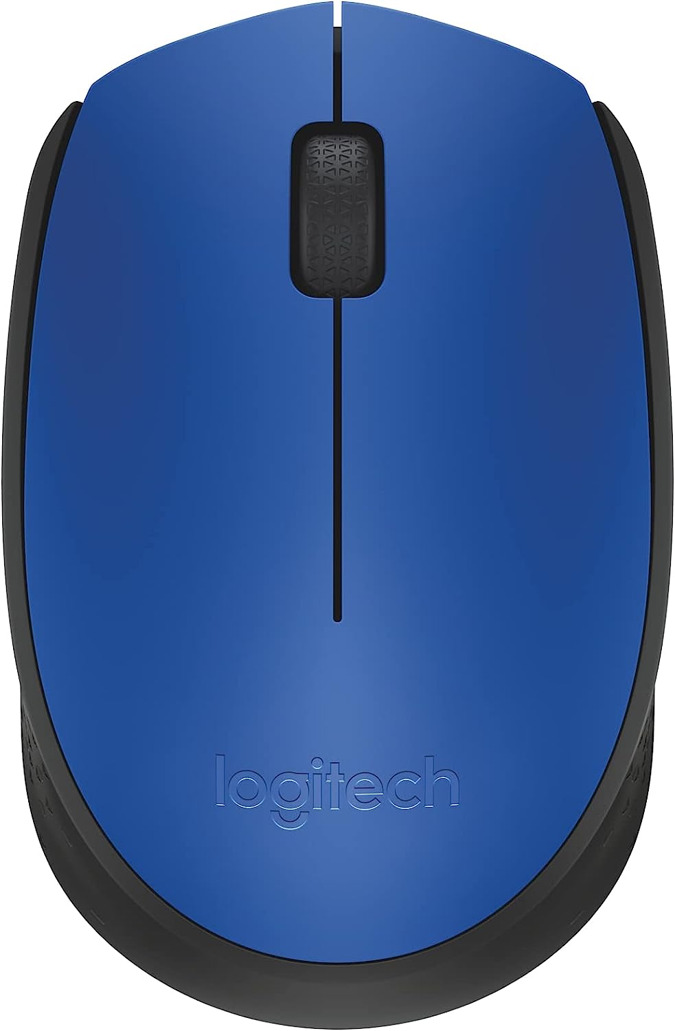 Logitech M170 Wireless Mouse for PC, Mac, Laptop, 2.4 GHz with USB Mini Receiver, Optical Tracking, 12-Months Battery Life, Ambidextrous - Blue Grey