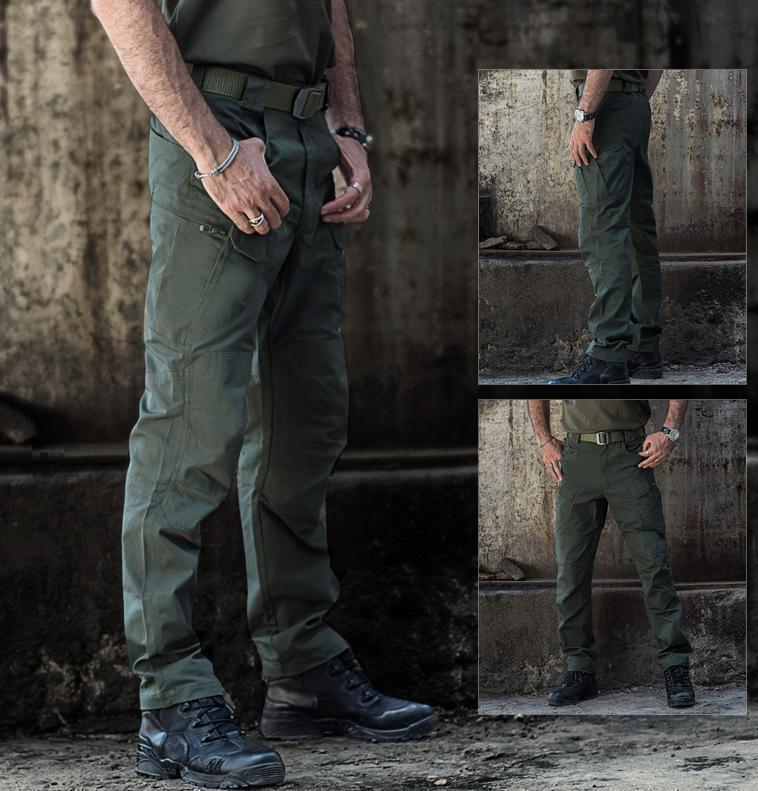Outdoor Tactical Waterproof Pants Army Fan Multi-Pocket Combat Pants Ripstop Water Resistant Quick Dry Hiking Pants Cargo Pants