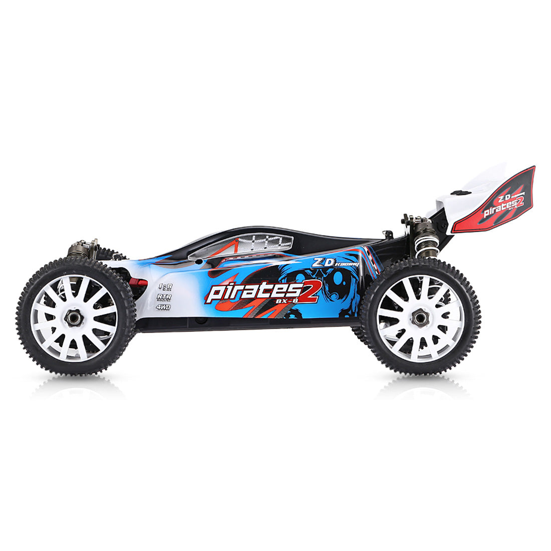 ZD Racing 1/8 4WD 70KM/H High Speed RC Brushless Electric RC Car Racing Car - KIT Version