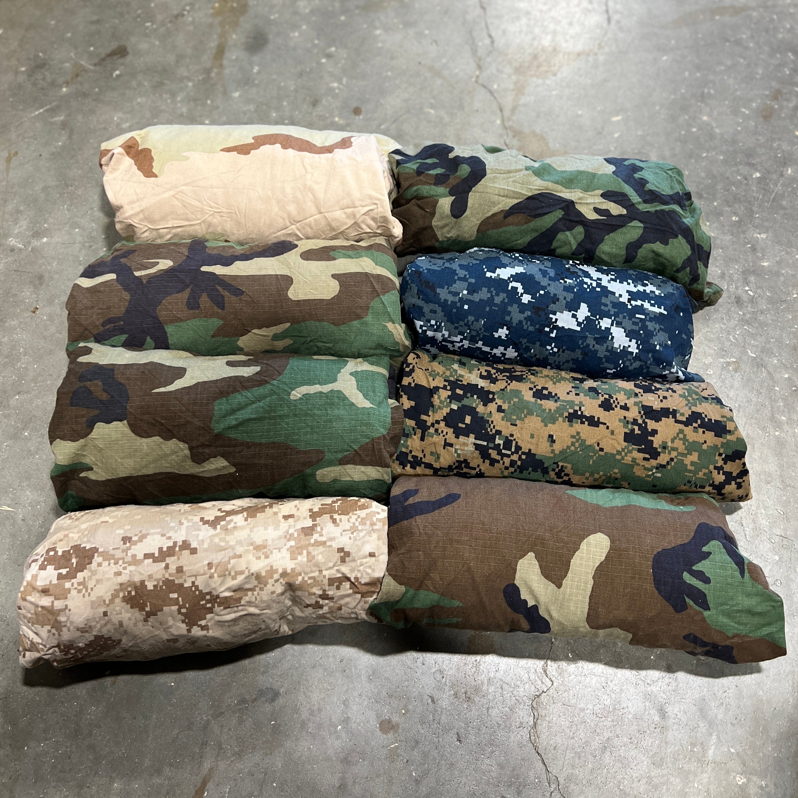 100lb Army Camo Shirts Bale