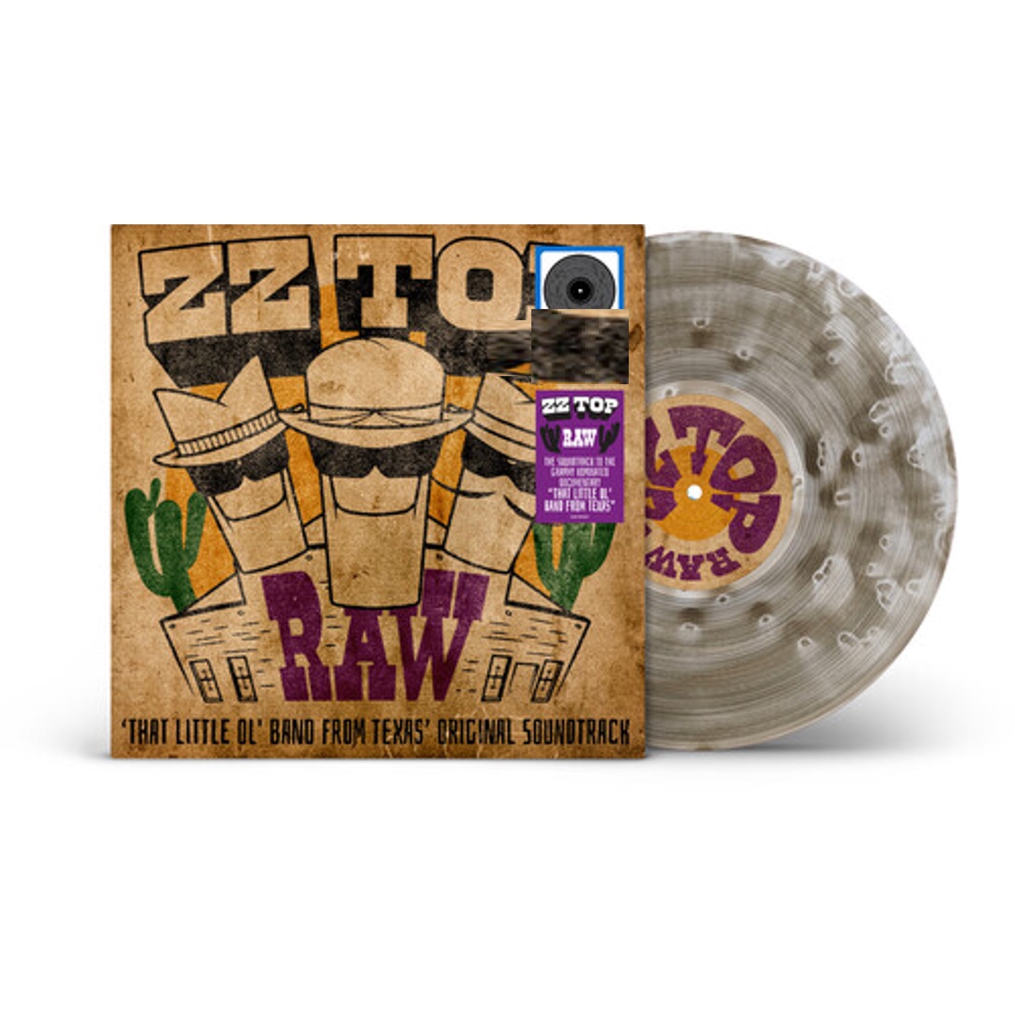 ZZ Top - RAW Exclusive Limited Edition Ghostly Grey Color Vinyl LP Record