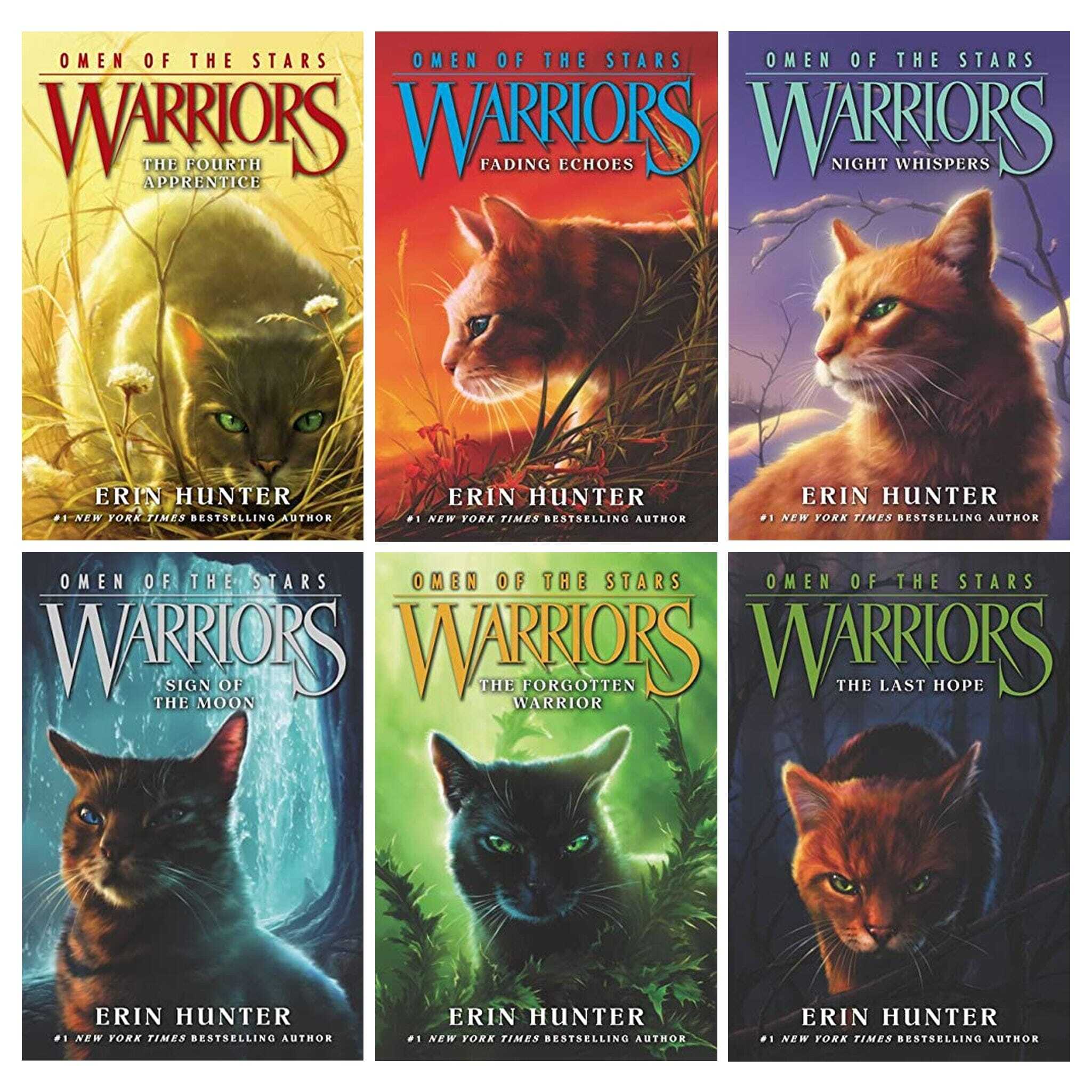 Warriors: Omen of the Stars Series by Erin Hunter 6 Books Collection Set - Ages 8-12 - Paperback