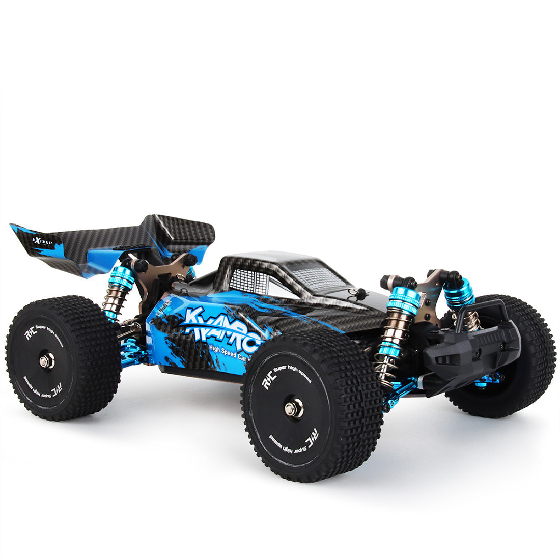 RC Car 1/16 4WD 2.4G 70KM/H High-speed Brushless Off-road Vehicle RC Car All-terrain Electric Climbing Car Monster Truck Toys - Blue