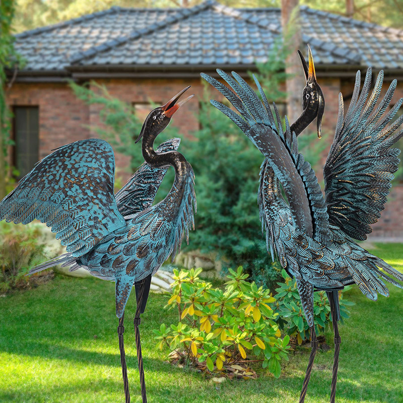 💥Save 75% off 🦩Garden Crane Sculptures and Statues