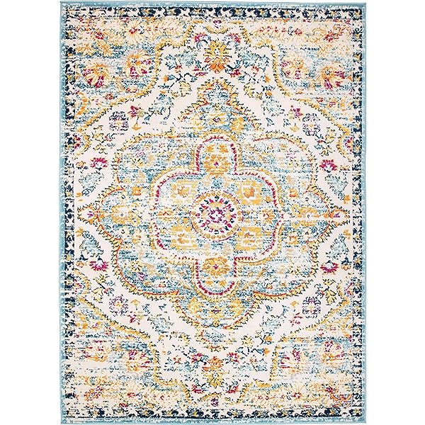 Rugshop Vintage Distressed Bohemian Area 5' x 7' Multi 5' x 7' Multi Color