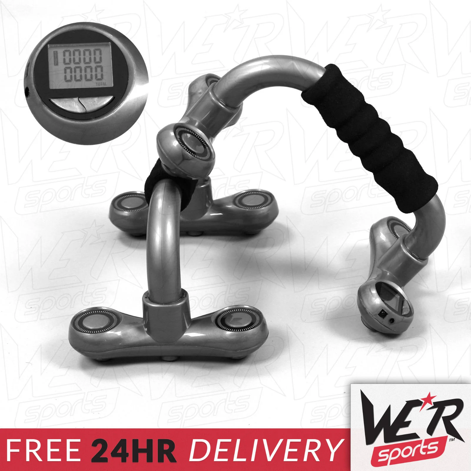 FlexIT Push Up Bars with Counter (similar to Parallettes)