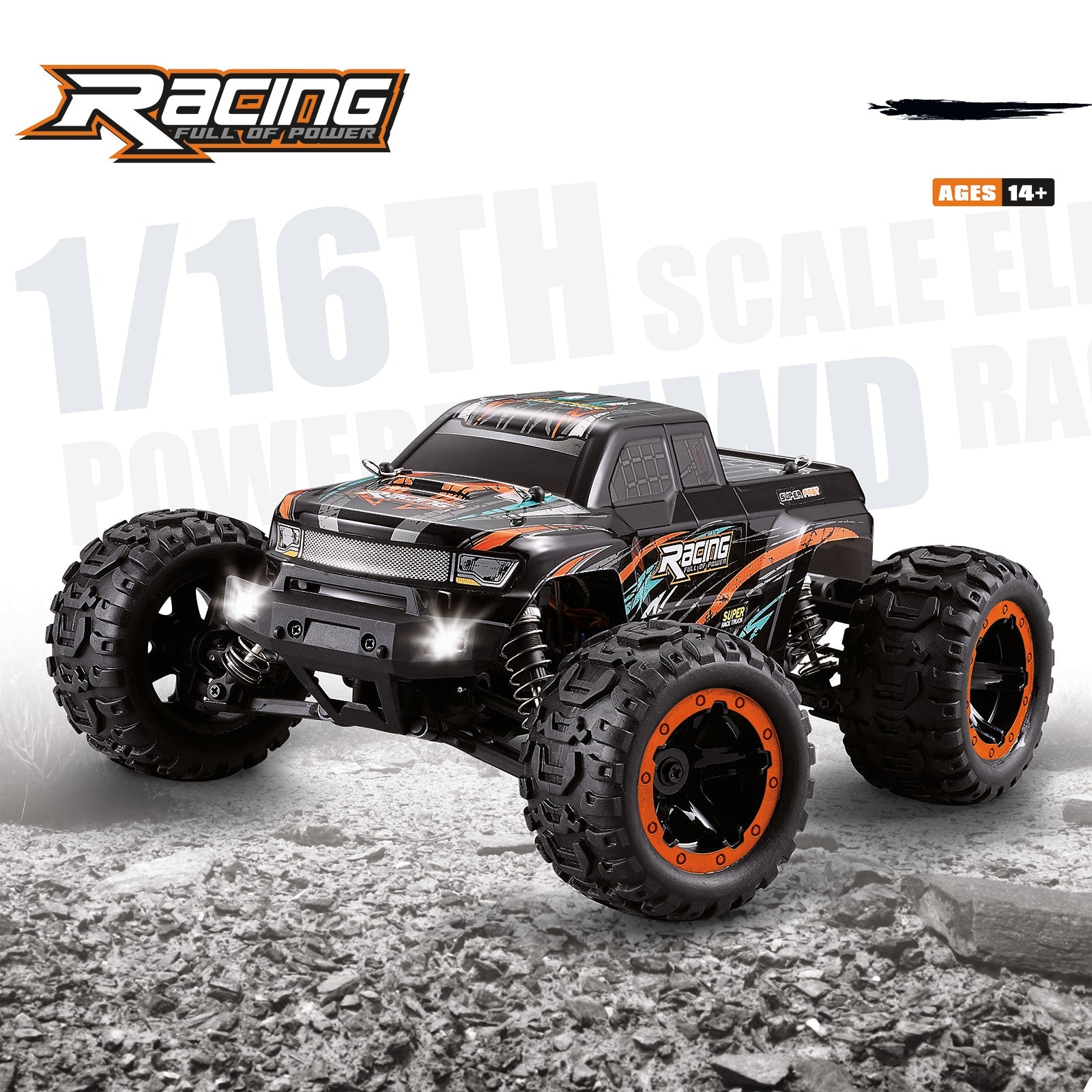 HAIBOXING 16889A 1:16 45KM/H 4WD High Speed Electric Vehicle 2.4 GHz All-Terrain RC Car Brushless Waterproof Off-Road Truck (RTR)
