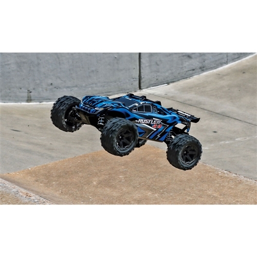Traxxas Rustler 4x4 Brushed RTR Stadium Truck w/Battery & Quick Charger