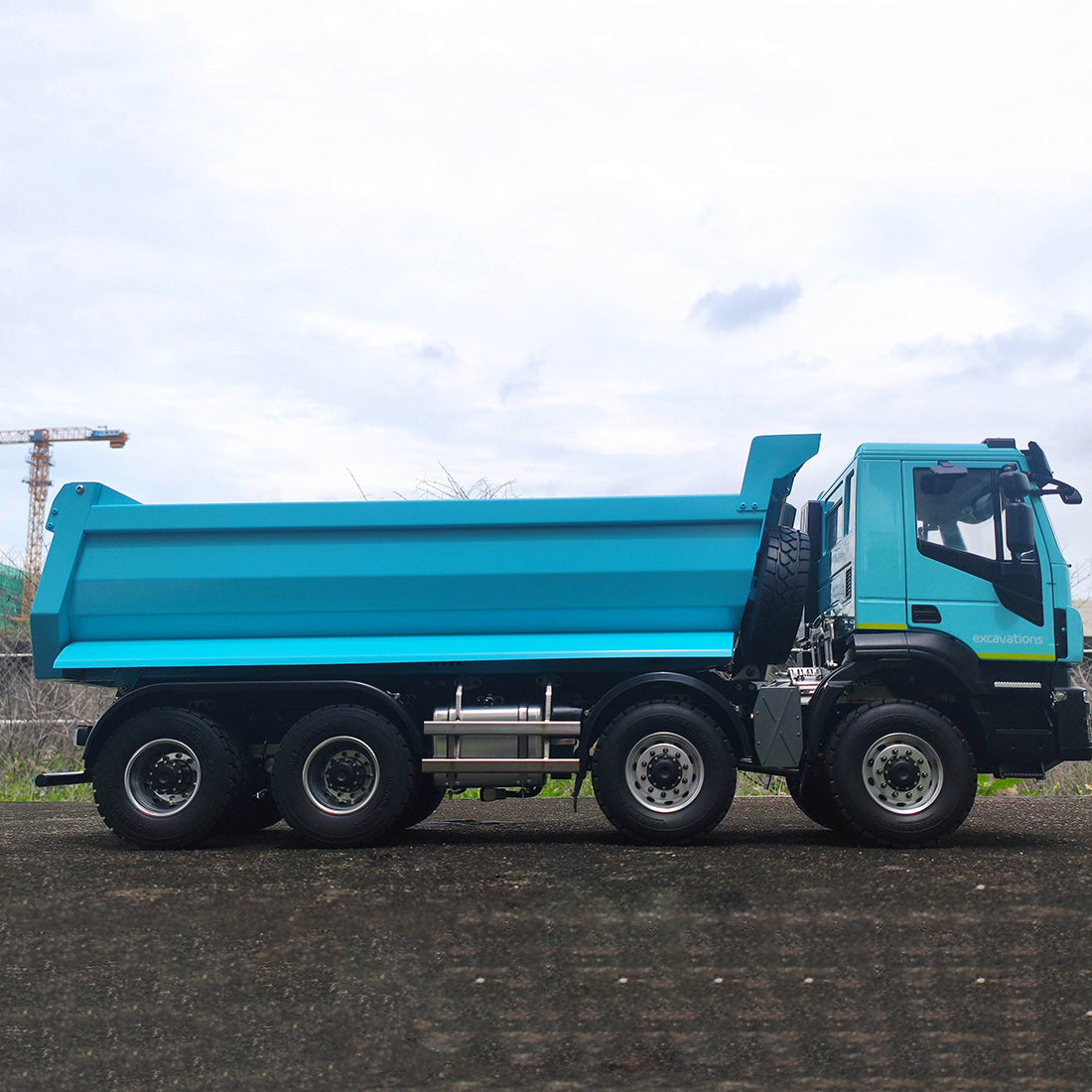 MODEL RACING 1/14 RC Truck Electric RC Hydraulic Simulation 8×8 Dump Vehicle Model RTR