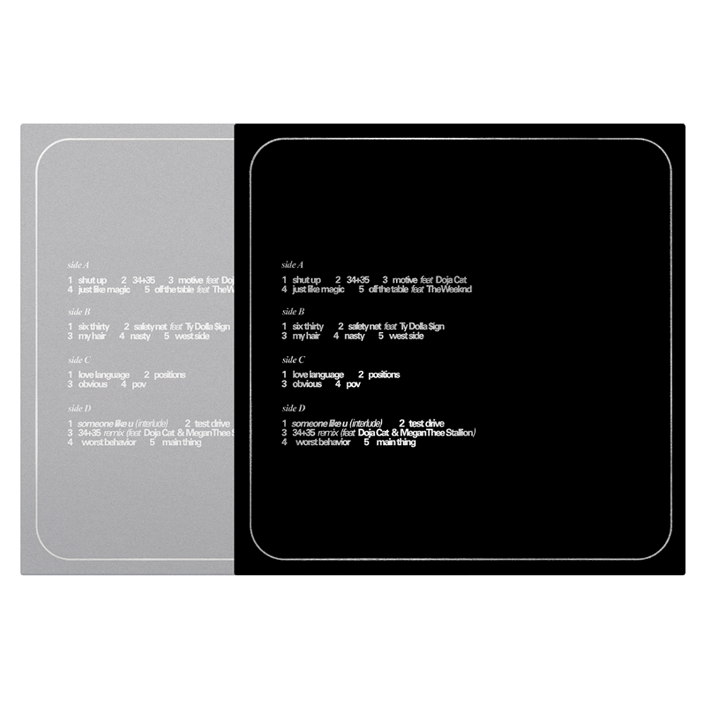 Ariana Grande - Positions Exclusive Deluxe Periwinkle & Clear Swirl Vinyl LP Record