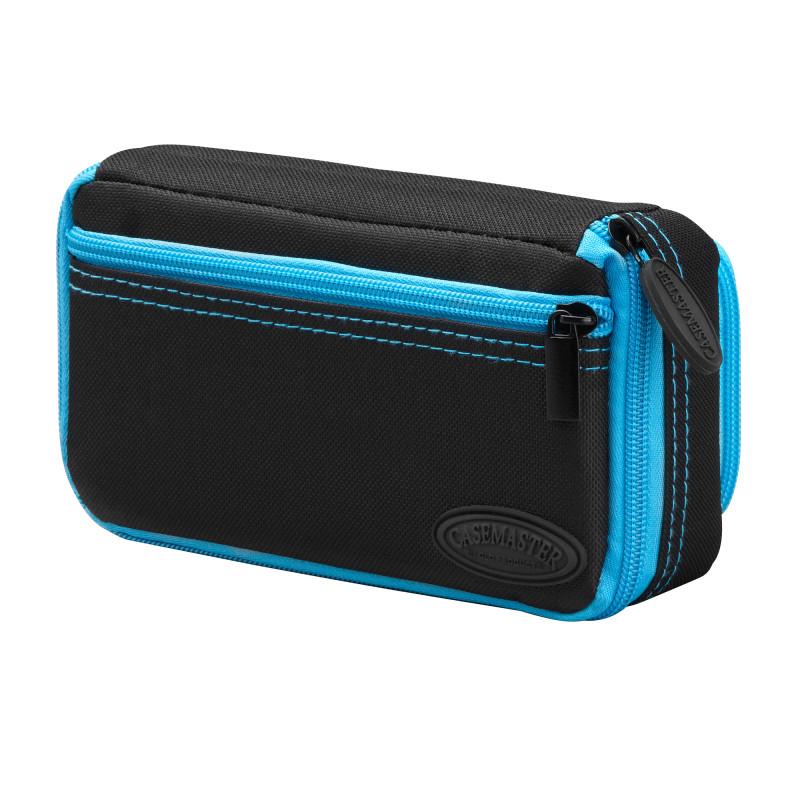 Casemaster Plazma Plus Dart Case Black with Blue Trim and Phone Pocket