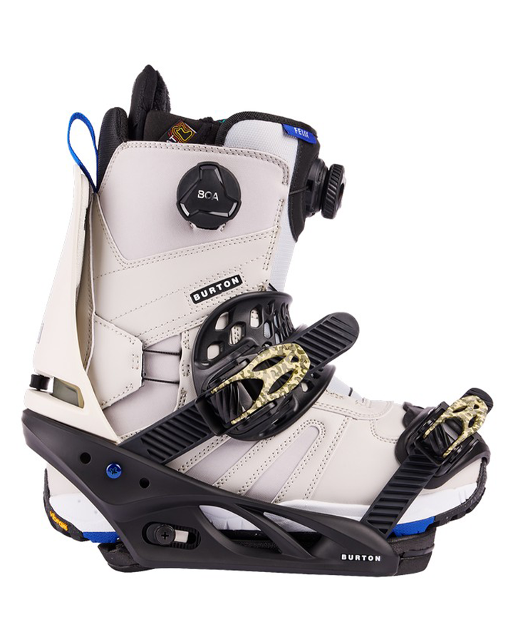 Burton Womens Lexa X Re:Flex Snowboard Bindings - Black/Stout White/Logo - 2023