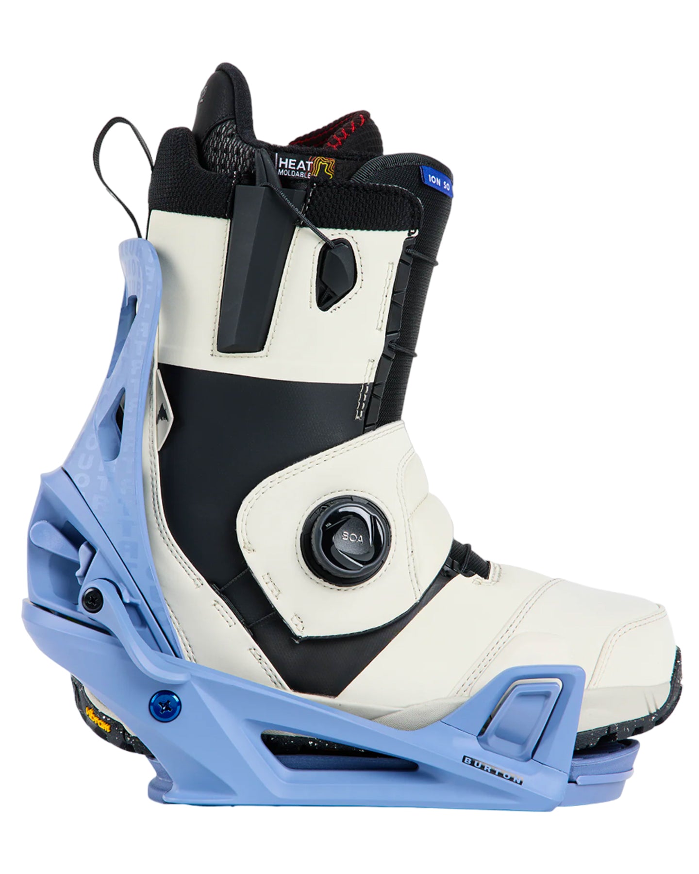 Burton Men's Step On® Re:Flex Snowboard Bindings - Slate Blue / Logo - 2024