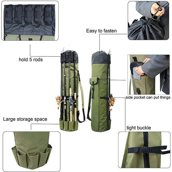 Portable Fishing Rod & Tackle Bag