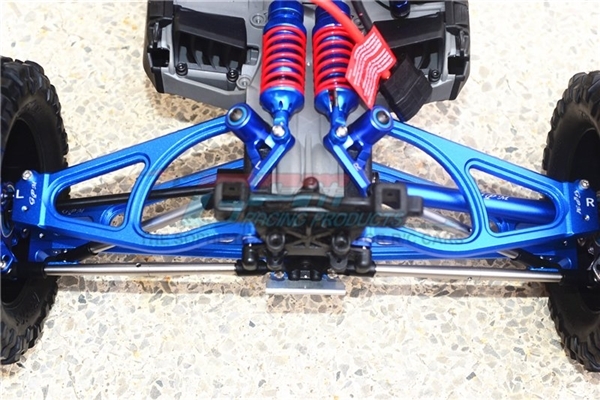 GPM Blue Complete Aluminum Suspension Arm Set for E-Revo 2.0