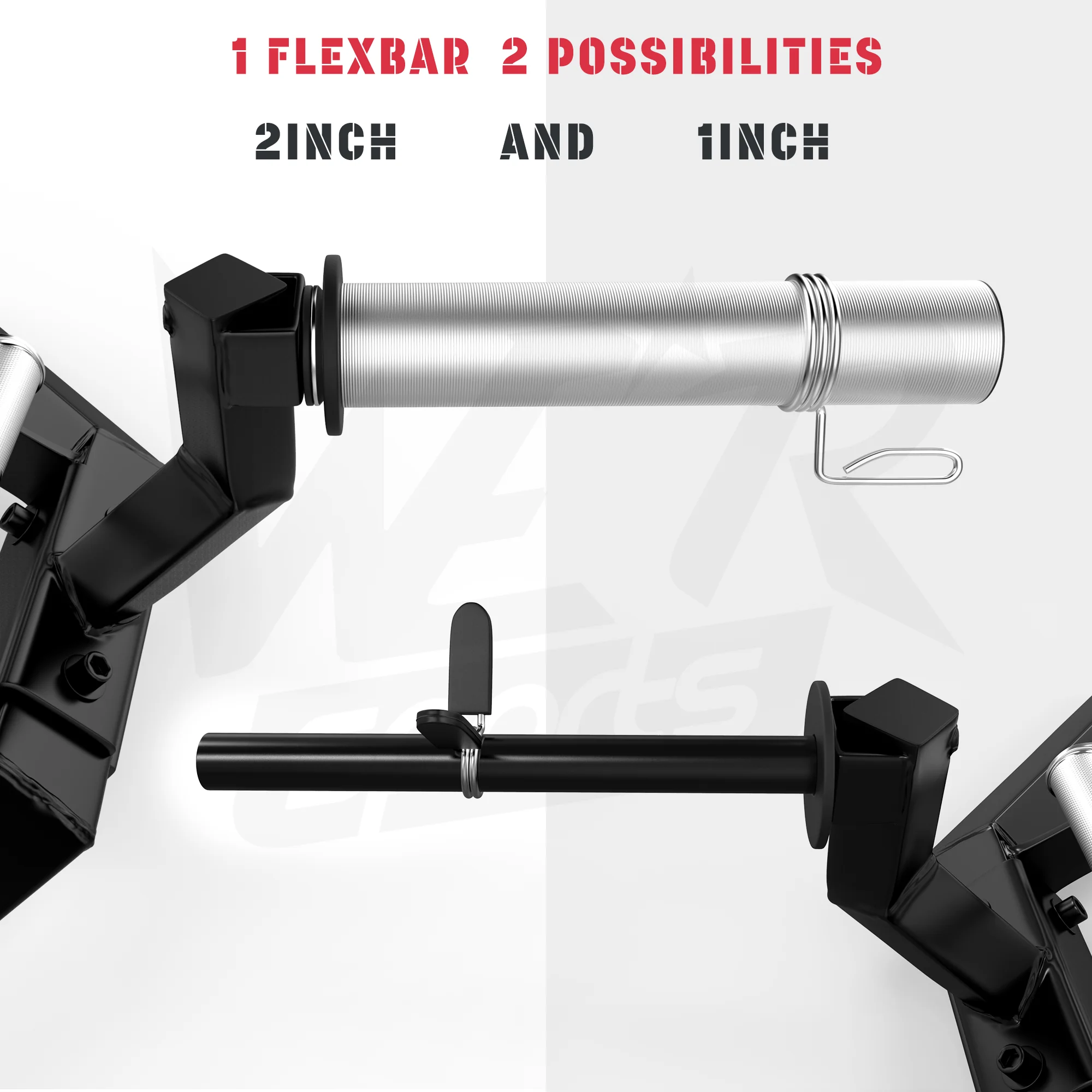 FlexBar Commercial Multi Grip Super Hex Trap Bar Dead Lift & Shrug Bar