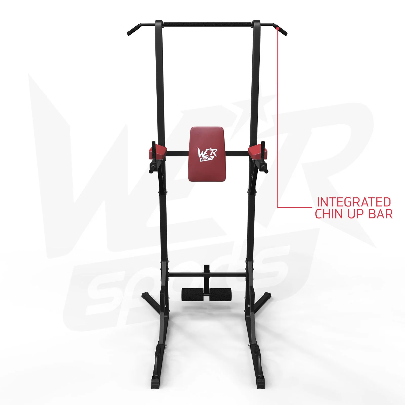 TowerPower 2 Pull Up tower Station BLACK-RED