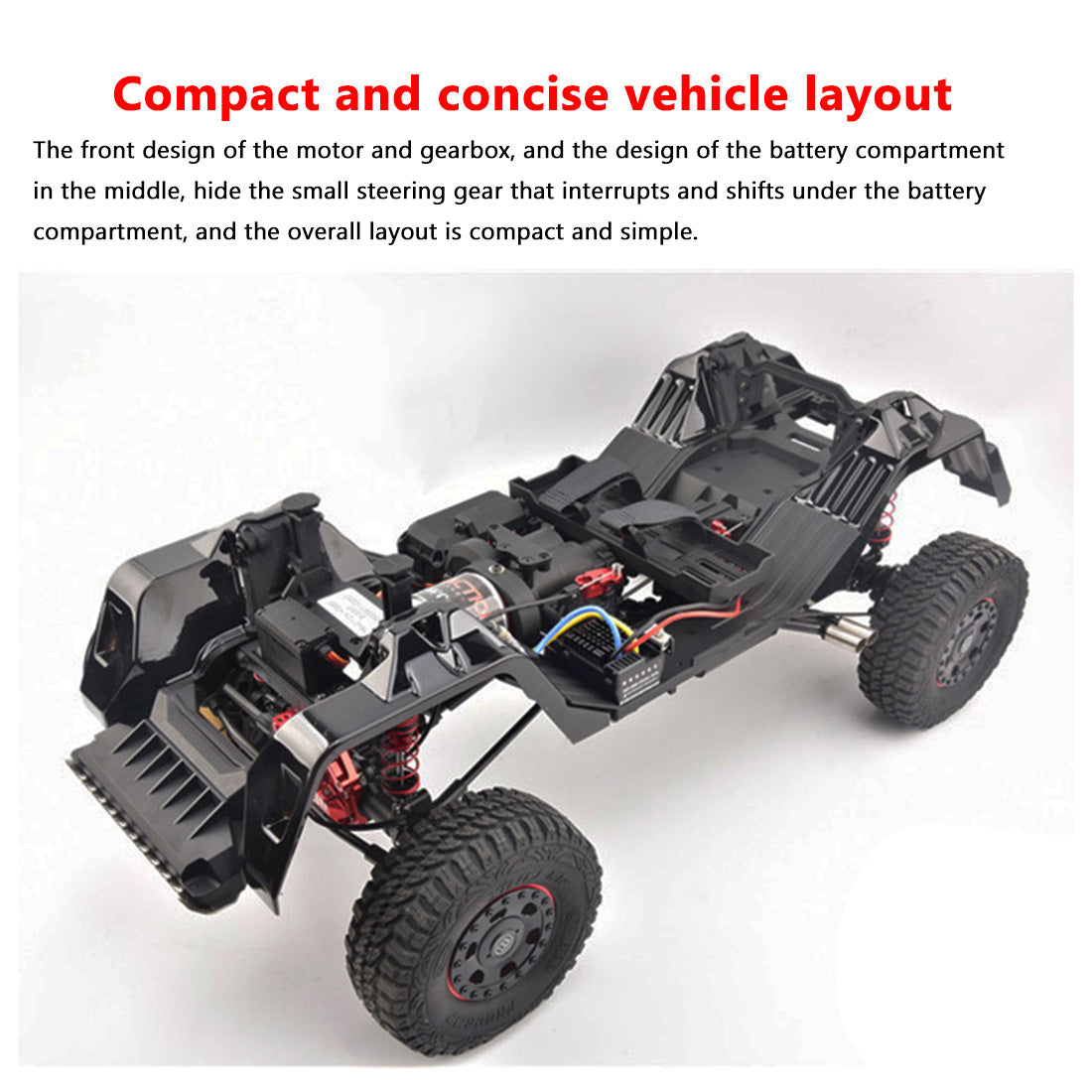 Traction Hobby KM5 1/8 Scale 2.4G RC Crawler Car Off-road Vehicle Climbing Model Car Toy