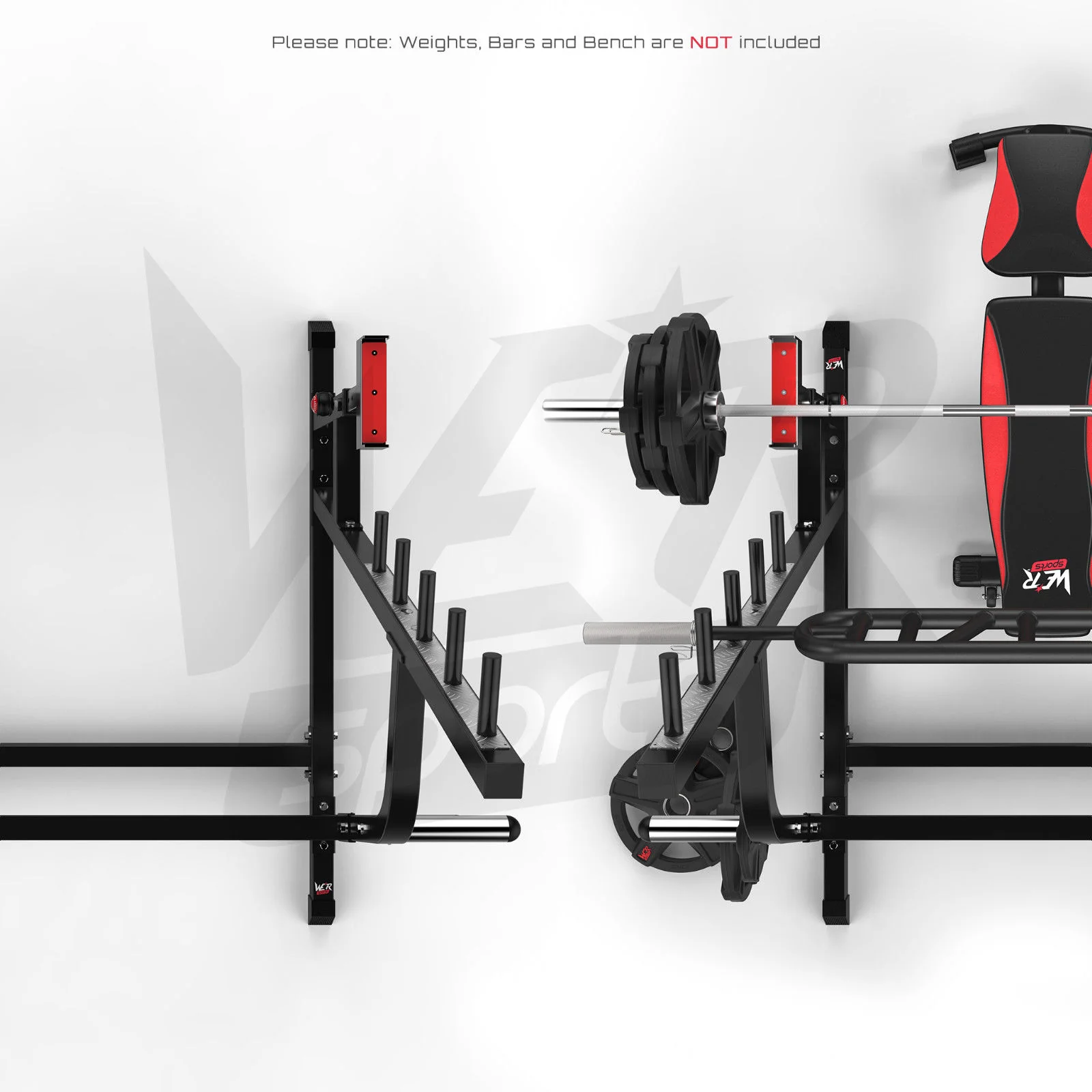 RackXPower Adjustable Weight Lifting Squat Rack