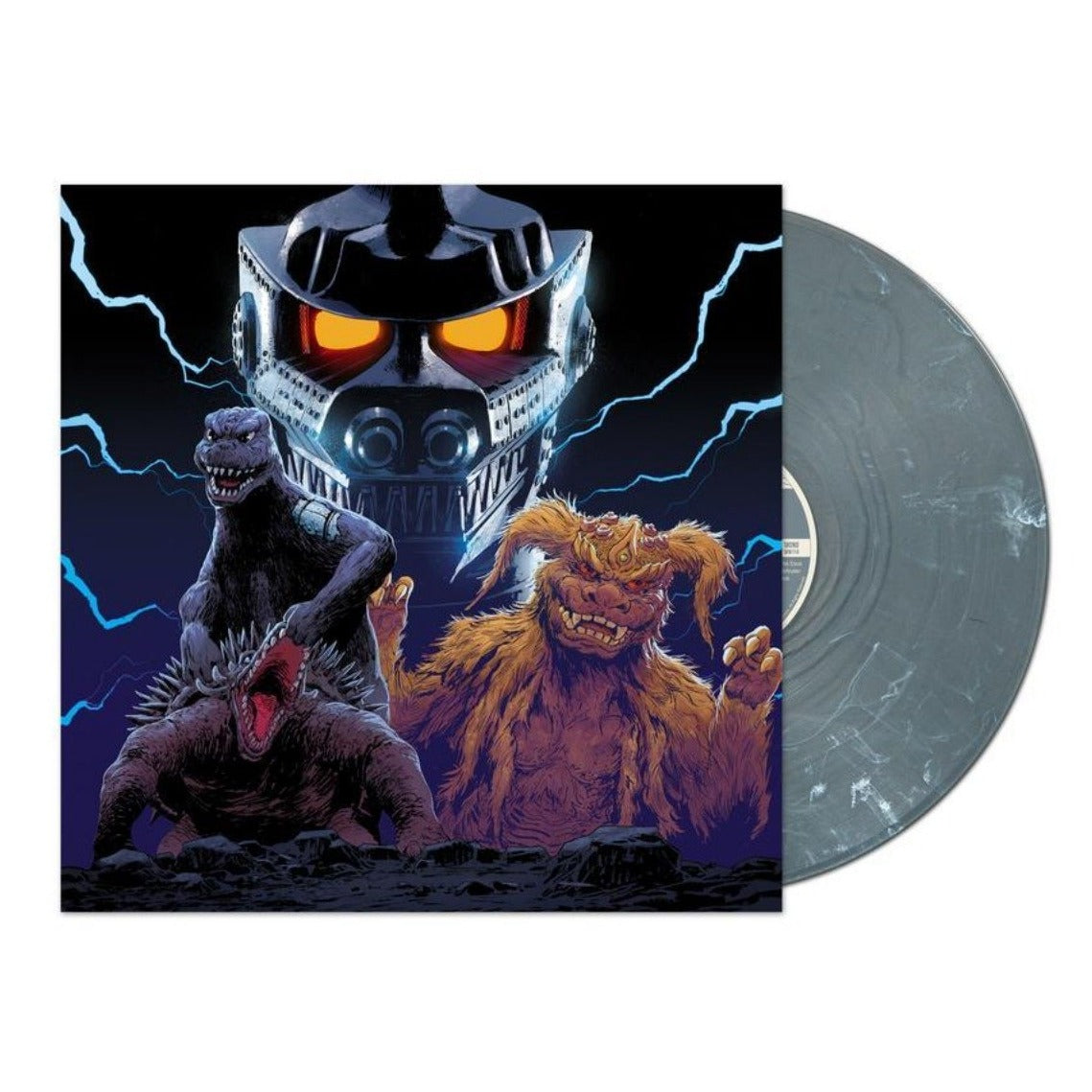 Godzilla vs Mechagodzilla 1974 Soundtrack Exclusive Silver White Swirl Vinyl LP