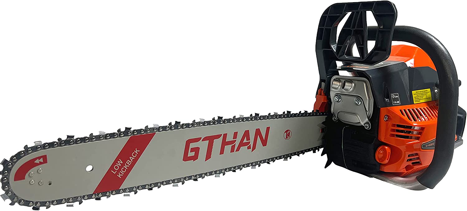 Gas Chainsaw 60cc 2-Cycle Gasoline Powered Chainsaws 20-Inch Professional Power Chain Saws For Forest Cutting Trees, Wood, Garden and Farm Use