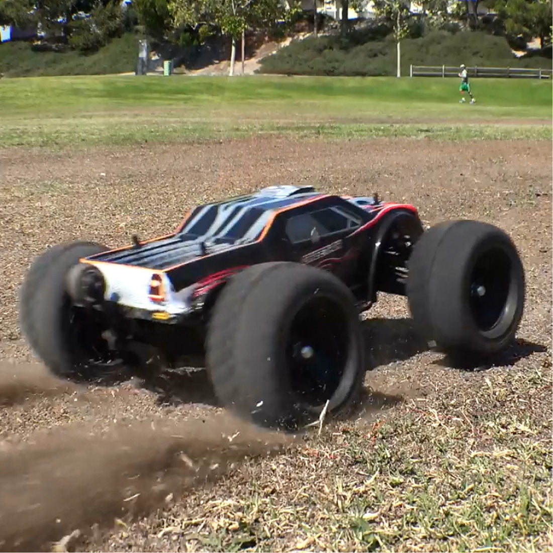 JLB Racing 11101 1:10 4WD 2.4G 80A RC Car Splashproof Flip Brushless Monster Remote Control Truck- RTR