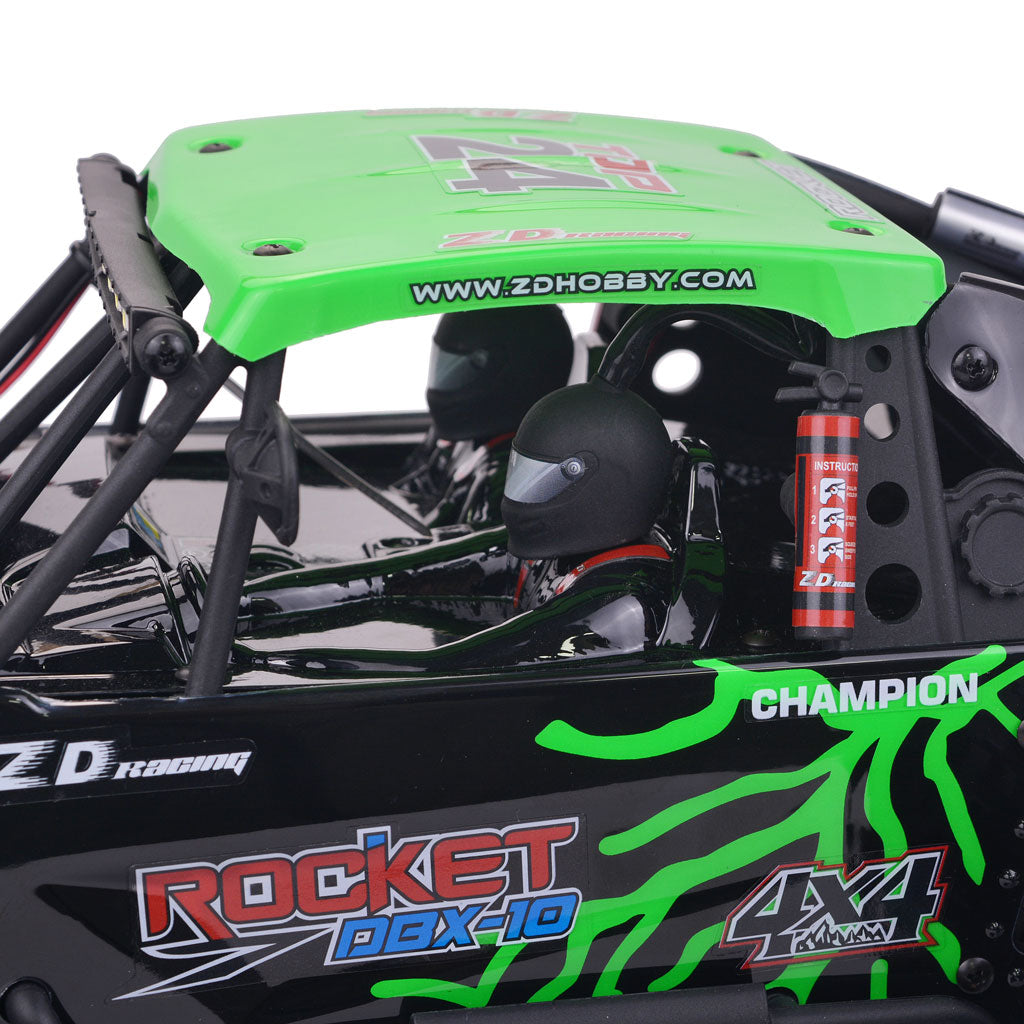 ZD Racing ROCKET DBX-10 1/10 4WD 80KM/H 2.4G RC Car Brushless Motor High-speed Remote Control Desert Off-road Vehicle with Spare Tire - RTR