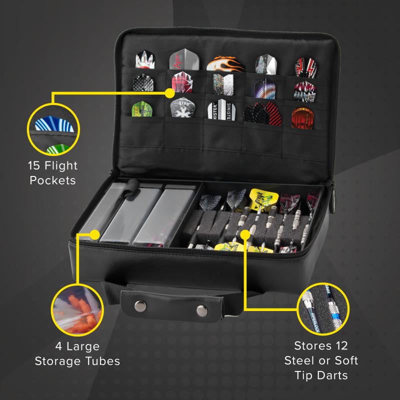 Casemaster The Pro Leatherette Dart Case