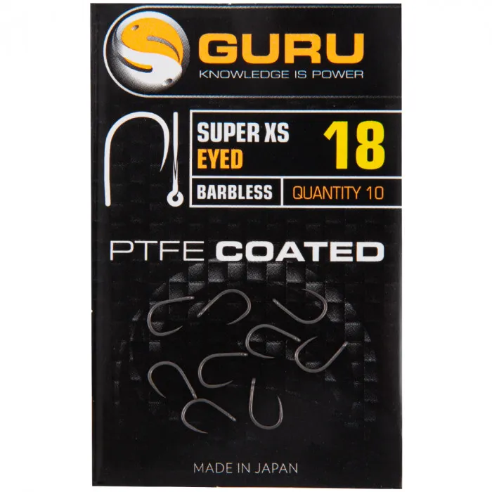Guru Super XS Eyed Hooks Barbless