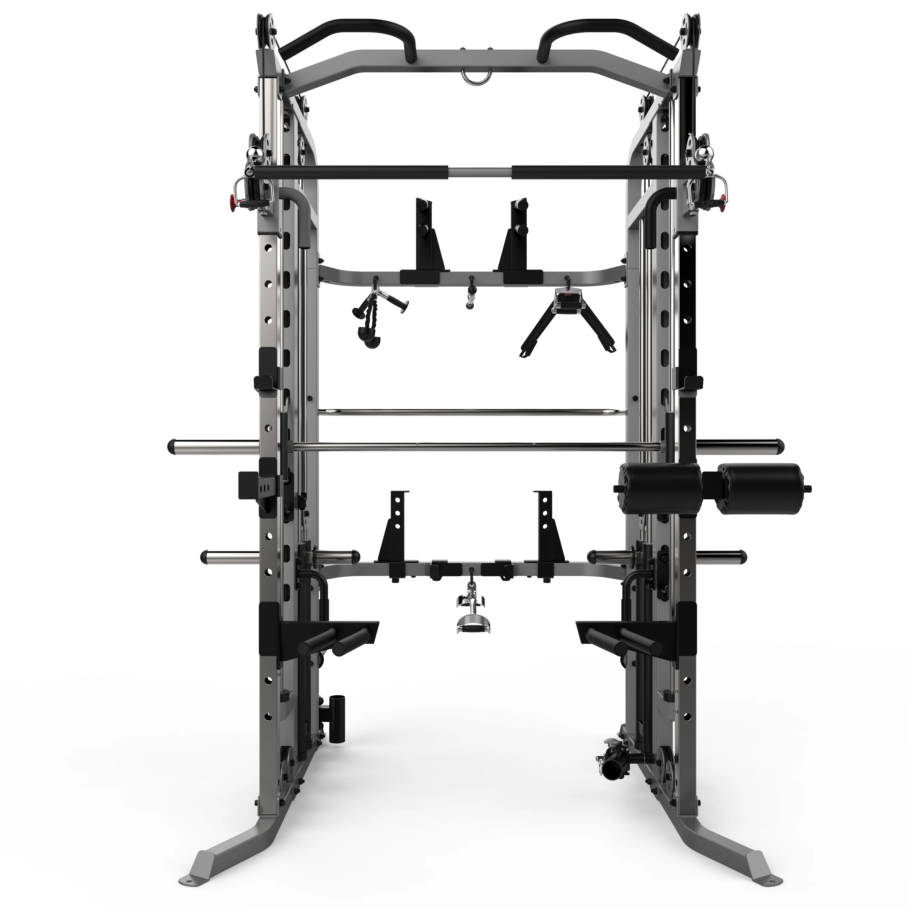 The MaxiLift XFPowerCage Commercial Smith Machine Cage Rack