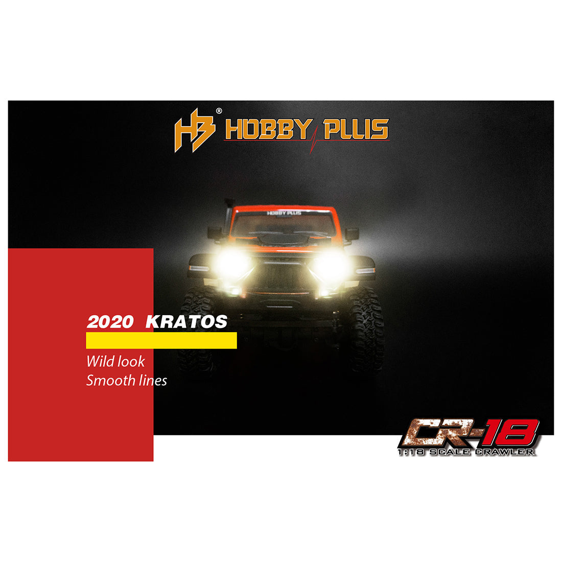 RC Car Hobby Plus CR-18 KRATOS 1/18 Scale Crawler Mini RC Off-road Vehicle