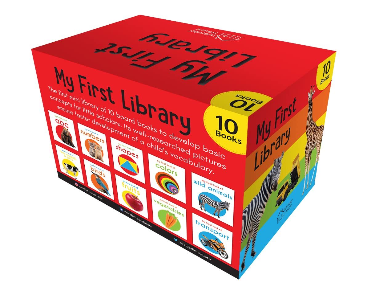 My First Library : Boxset of 10 Board Books for Kids (My First Book of) Board book
