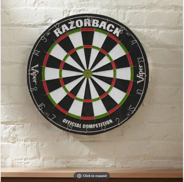 Viper Razorback Sisal Dartboard WDF Accredited