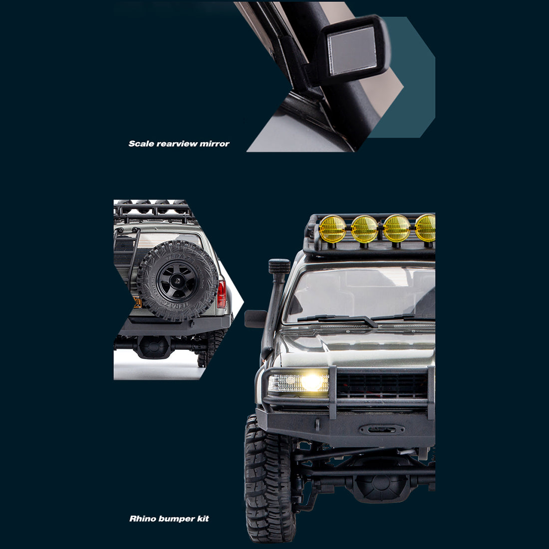 RC Car ROCHOBBY 1/18 KATANA V2 2.4Ghz RC Car 4WD Remote Control Off-road Vehicle Crawler (RTR)