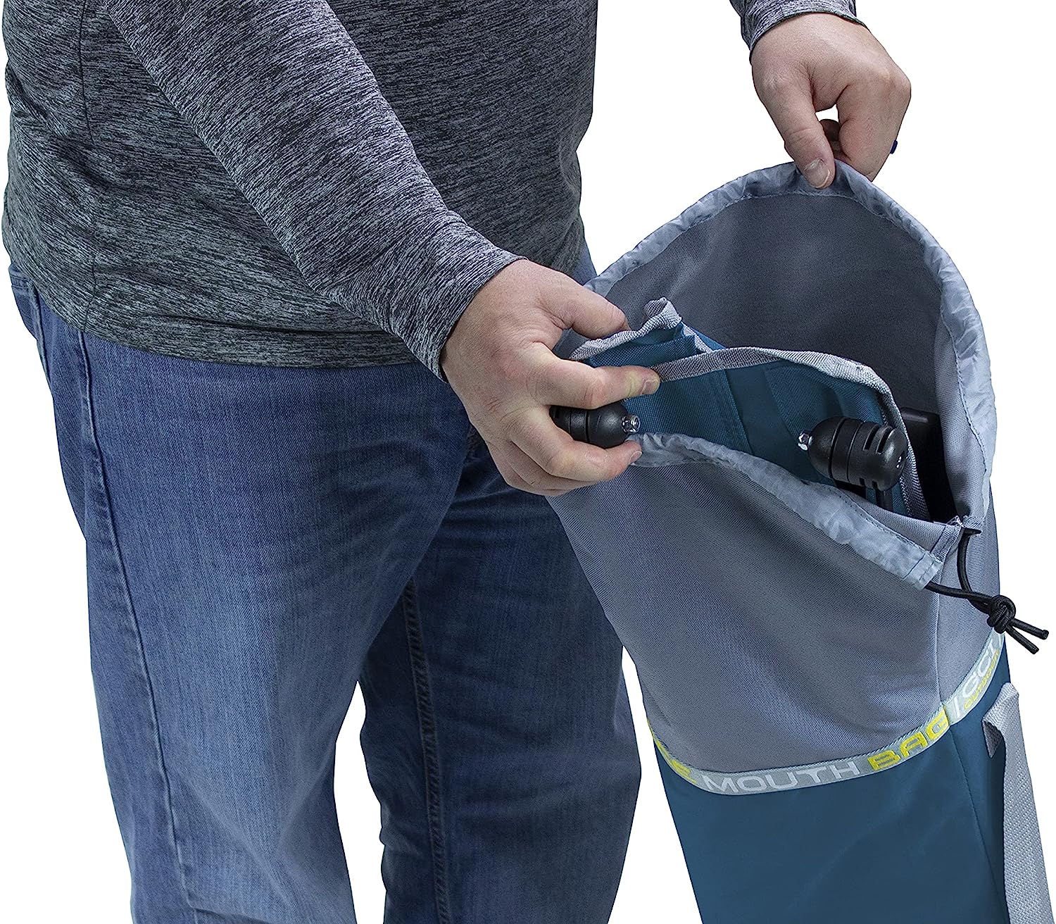 Outdoor Freestyle Rocker Portable Rocking Chair & Outdoor Camping Chair, ergonomic Nylon, Indigo Blue