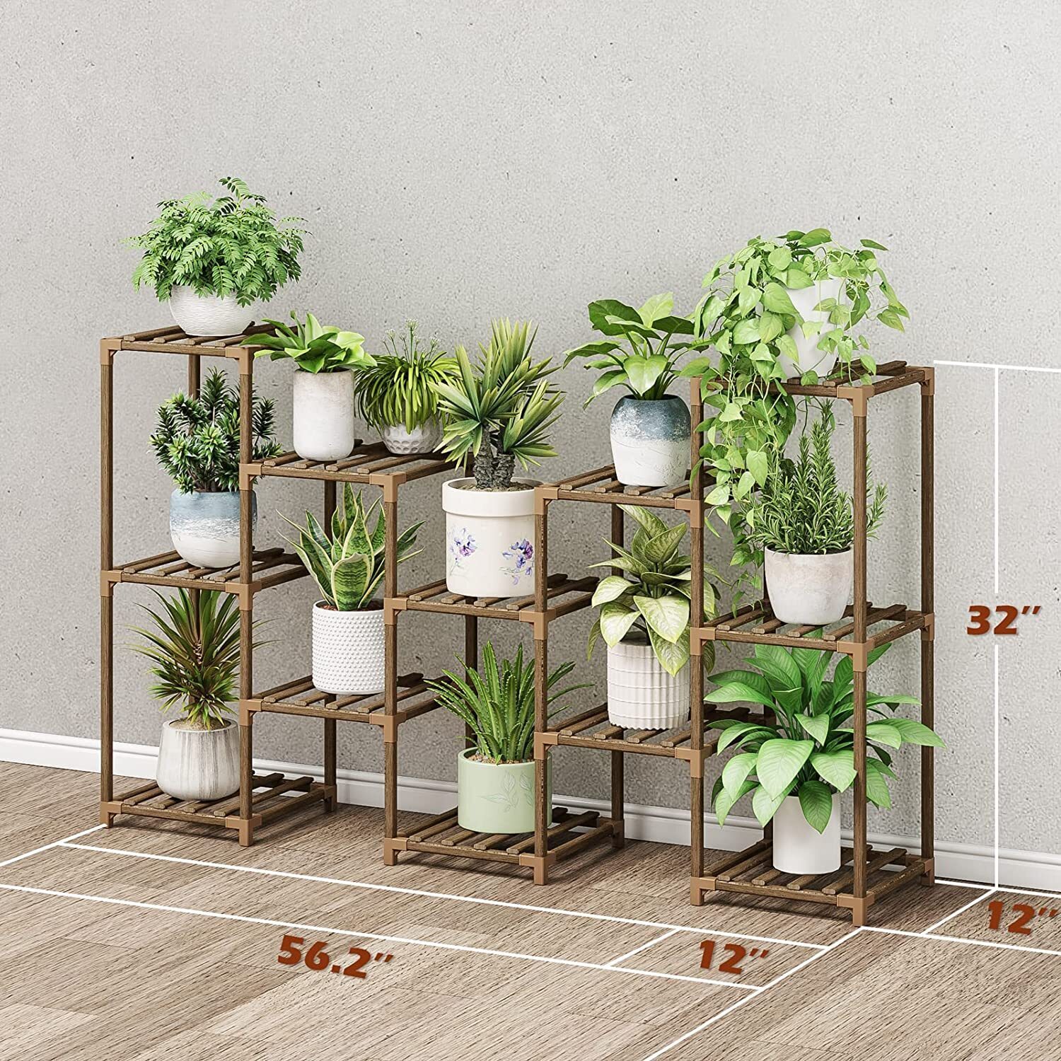 Plant stand indoor plant stand wooden outdoor multi-layer plant stand