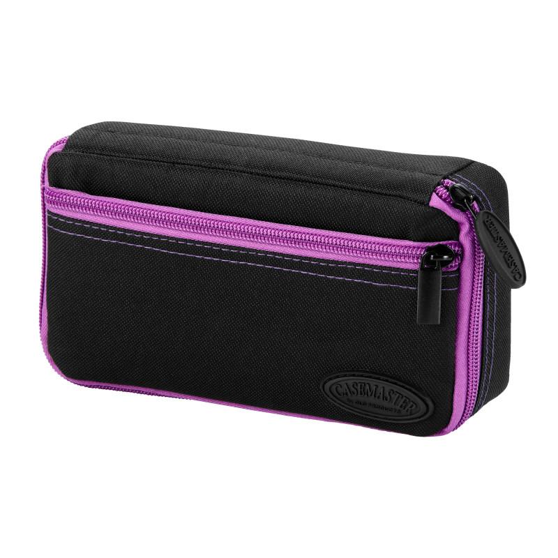 Casemaster Plazma Dart Case Black with Amethyst Zipper