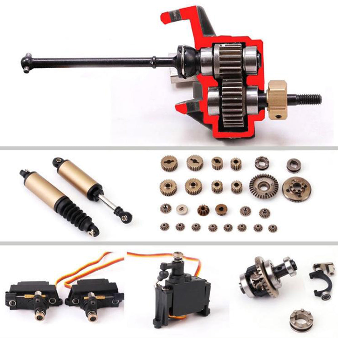 YK 4102PRO 1/10 2.4G 6CH 4WD Off-road Vehicle RC Crawler RC Car Remote Control Truck