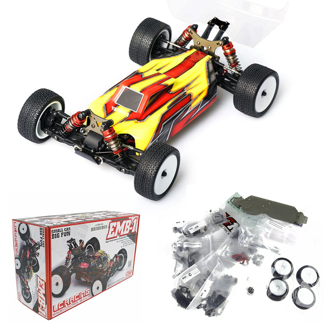 LC Racing LC12B1 1:12 4WD High Speed Brushless Buggy Off-road Vehicle Kit