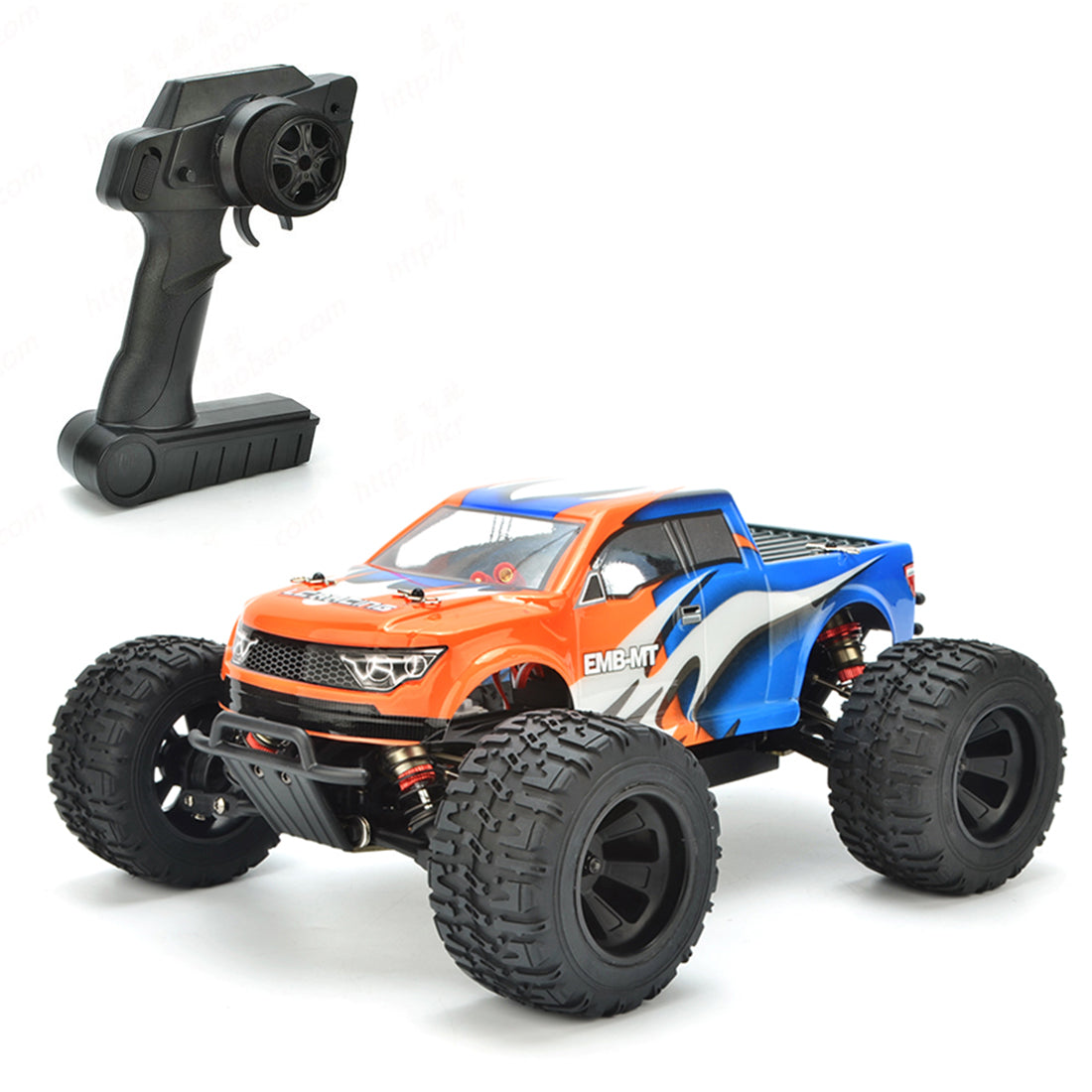 LC Racing EMB-MTH 1:14 2.4G 50+KM/H Remote Control Car 4WD Brushless Electric RC Off-road Vehicle Monster Trunk Model - RTR